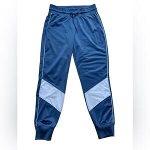 Nike Sportswear Womens Heritage Track pant joggers blue white size medium casual